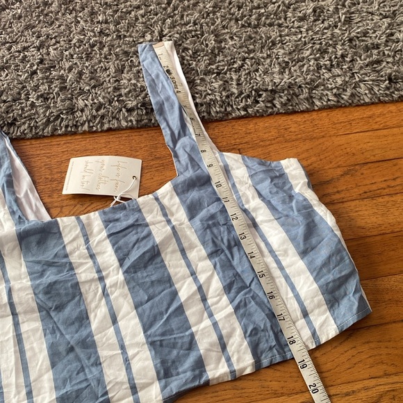 NWT Show Me Your Mumu Tara Striped Crop Top Size Large - Picture 7 of 14